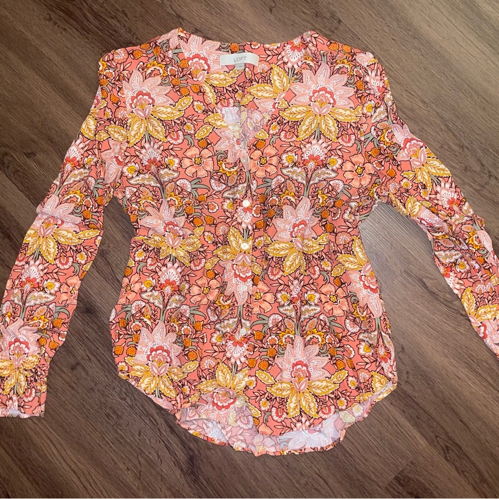 LOFT Women’s Floral Paisley Blouse (M)